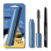 Almay Multi-Benefit Mascara and Eyeliner Duo Value Pack, Black Brown - Product Image