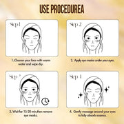 GEMERRY Under Eye Patches 60 Pcs - 24K Gold Under Eye Patches for Puffy eyes, Dark Circles, and Smooth Wrinkles, Perfect G...