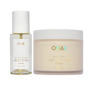 OUAI St. Barts Bundle - Includes Hair & Body Mist (3.3 Oz) for Head-to-Toe Fragrance and Hydrating Body Cream (7.5 Oz) for...