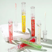6 Pcs Fruity Lip Oil, Hydrating Moisturizing Shiny Lip Glaze, No Sticky Hydrating Lip Gloss Tinted Lip Balm, Lightening Li...