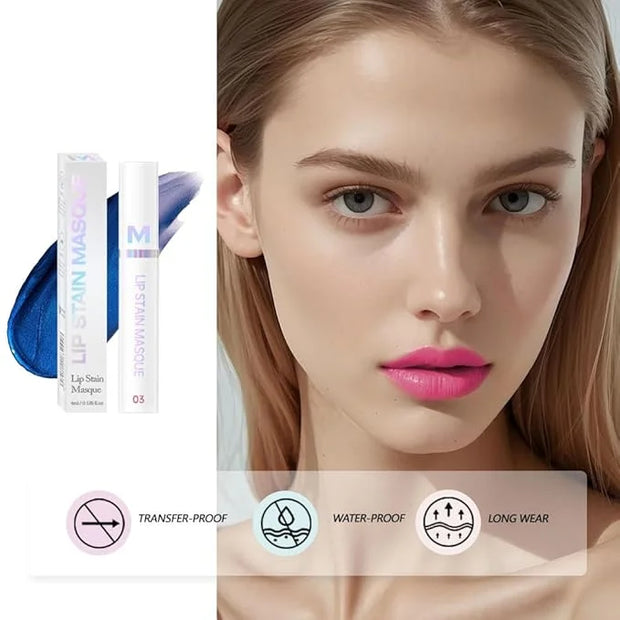 Matte Lip Gloss Peel Off Masque - Peel Off Lip Stain Tattoo, Light Pink Peel Off Lip Tint，Long Lasting Waterproof Transfer...