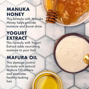 SheaMoisture Hair Mask - Manuka Honey & Yogurt, Hydrate + Repair Protein Power Treatment, Hair Treatment for Dry, Damaged ...