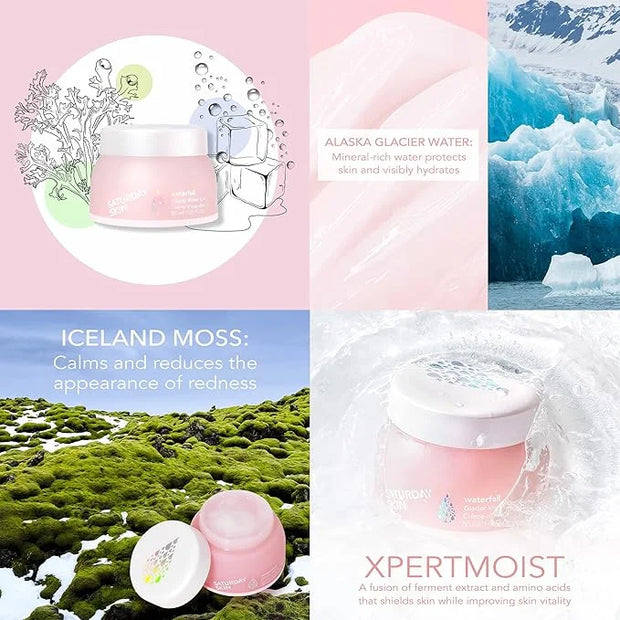 Saturday Skin Yuzu Eye Cream Vitamin C Wide lluminating Under Tight Eye Cream and Face Moisturizer Water Face Cream Natura...