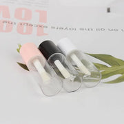 COSIDEA 10pcs 3ml empty lip gloss tubes with wand 0.1OZ Round mini Pink lipgloss tube container for DIY cosmetics packing ...