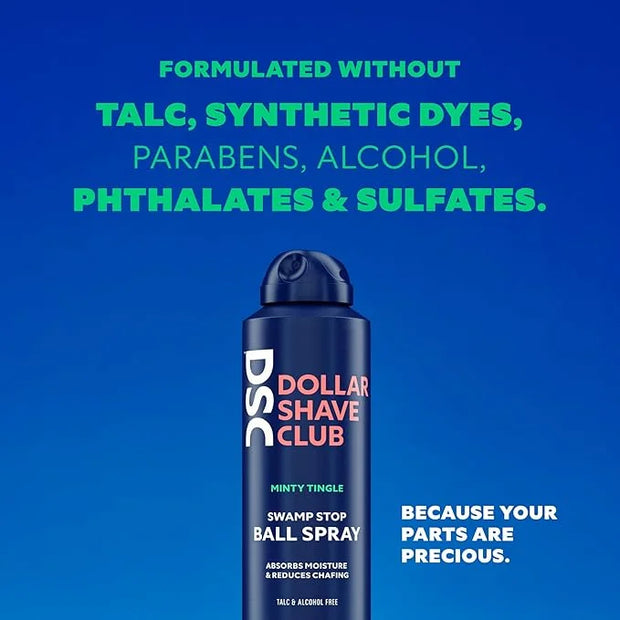 Dollar Shave Club | Ball Spray (2 Pack) | Fast Absorbing Body Deodorant Spray for Men - Product Image