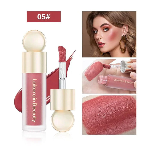 Liquid Blush, Soft Cream Face Blush, Velvet Liquid Blush Makeup Natural Matte Finish Looking, Long-Lasting, Smudge Proof, ...