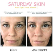 Saturday Skin Yuzu Eye Cream Vitamin C Wide lluminating Under Tight Eye Cream and Face Moisturizer Water Face Cream Natura...