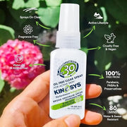 KINeSYS Fragrance Free Clear Spray Sunscreen for sensitive skin, SPF 30, Hypoallergenic, Broad Spectrum UVA/UVB protection...