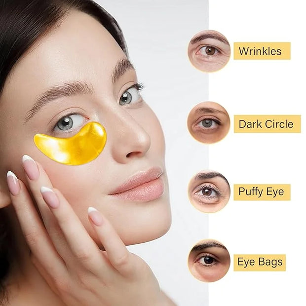25 Paris Under Eye Patches Eye Mask for Puffy Eyes, Reducing Dark Circles, Anti-Aging & Refreshing, Collagen Eye Mask Eye ...