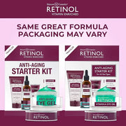 Retinol Eye Gel - Reduces Puffiness & Dark Circles, Restores Elasticity Anti-Aging Starter Kit – Perfect For Travel or Fir...