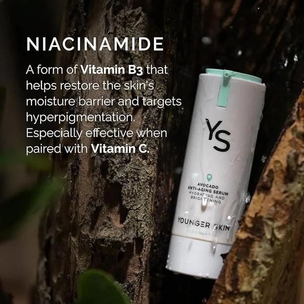 Avocado Anti-Aging Serum - Hydrating, Brightening, Wrinkle Reducer, Facial Skincare - Organic Avocado Oil, Vitamin C, Hyal...