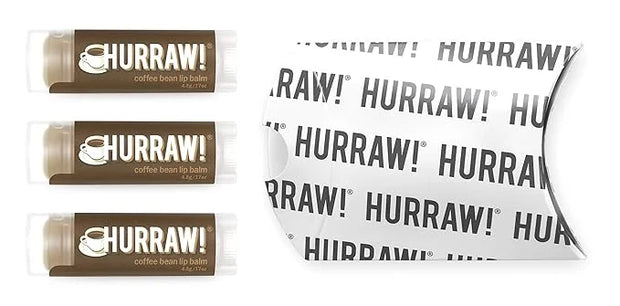 Hurraw! Coffee Bean Lip Balm, 3 Palm