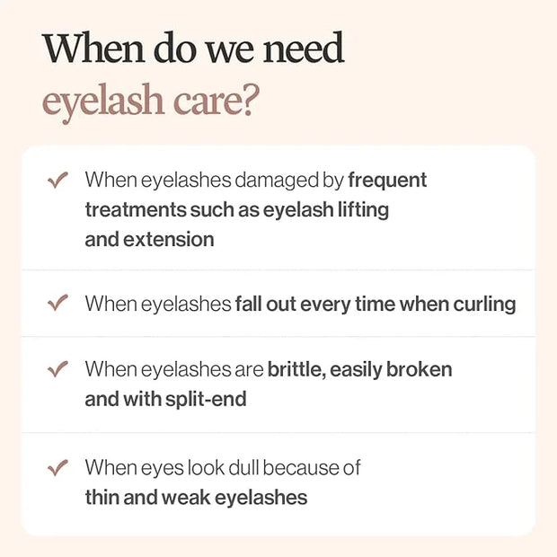 COSNORI Eyelash Serum 100 EX - Intensive Eyelash Care Serum – Slim Brush Type Hydration Booster– Irritation Free - Peptide...