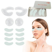 Reusable Eye Gel Cooling Pads and Silicone Eye Patches 6 Pairs, Eye Wrinkle Patches Reusable Under Eye Mask Plump Fine Lin...