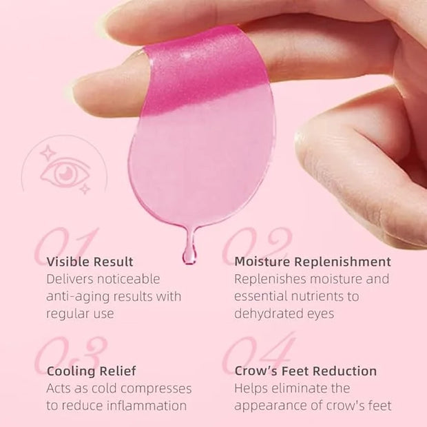 BIODREL- Under Eye Patches (20 Pairs) for Dark Circles, Puffy Eyes, Wrinkles, Eye Bags Treatment - Collagen Mask for Men &...