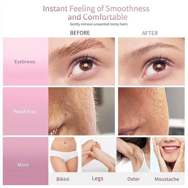 Dermaplane Razor, Face Razors for Women, Dermaplaning Tool for Women Face, Remove Facial Hair and Perfectly Shape Brows, w...