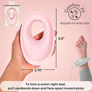 Skincare Essentials Bundle - Silicone Spa Accessories - Beauty Set for Teen Girls (Blush Pink LiquiBands and Face Buffer) ...