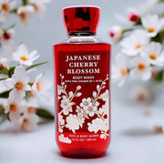 Japanese Cherry Blossom Shower Gel Body Wash - Set of THREE (3) bottles (10 oz ea) -- Bath & Body Works Signature Collecti...
