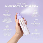 Naked Sundays SPF 50+ Body Mist Sunscreen Spray UVA/UVB Broad Spectrum Mist, 150 ml - Product Image
