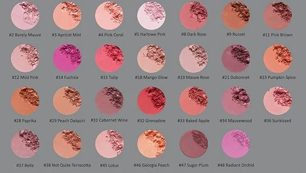 Mauvewood Deep Dark Pink Rose Blush Pressed Cheek Color Powder, Talc & Paraben Free, 4 Grams, No Animal Testing & Cruelty ...