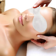 100 Sheets Disposable Non Woven Eye Mask, DIY Cotton Eye Mask Paper, Facial Eye Covers Pads for Skincare, Spa, Moisture Re...