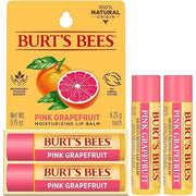 Burt's Bees Lip Balm - Pink Grapefruit, Lip Moisturizer With Responsibly Sourced Beeswax, Tint-Free, Natural Origin Condit...