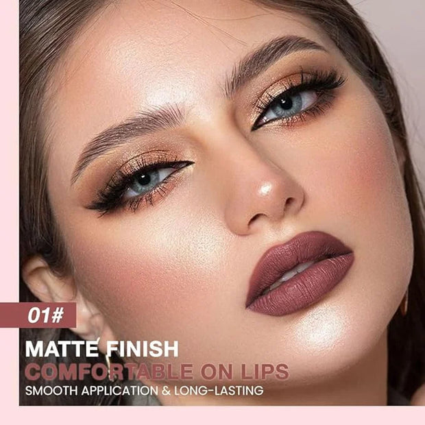 evpct Cherry Red Matte Creamy Retractable Lip Liner Pencils for Shaping & Sculpting Lips, Lip Pencils for Women Long Lasti...