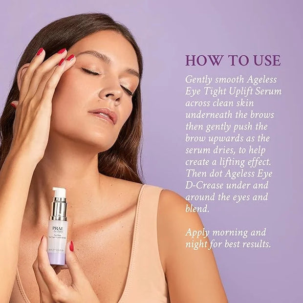 PRAI Beauty Ageless Hydrating amd Amti-Aging | Ageless Eye D-Crease and Ageless Eye Tight Uplift Serum - Product Image
