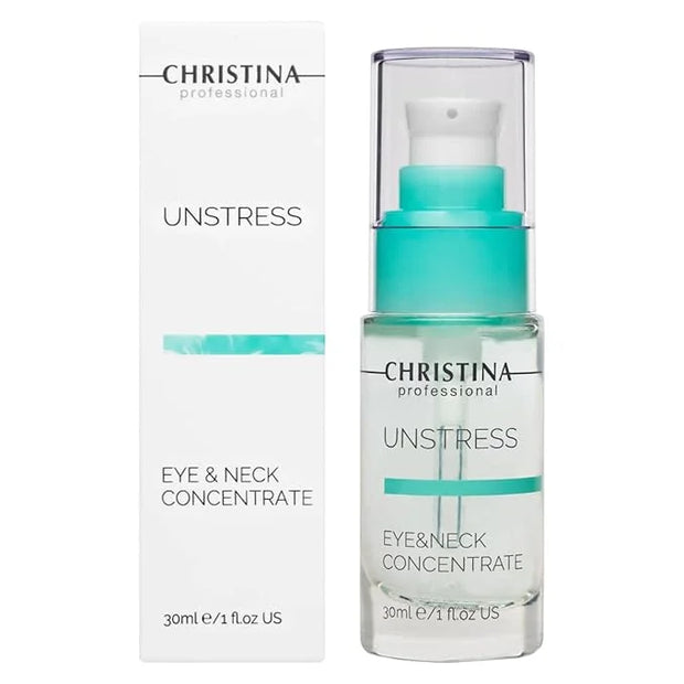'-CHRISTINA- Unstress Eye and Neck Concentrate Hydrating Peptide Serum for Face | Soothing Relief and Softening Effect | F...