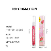 6 Pcs Fruity Lip Oil, Hydrating Moisturizing Shiny Lip Glaze, No Sticky Hydrating Lip Gloss Tinted Lip Balm, Lightening Li...