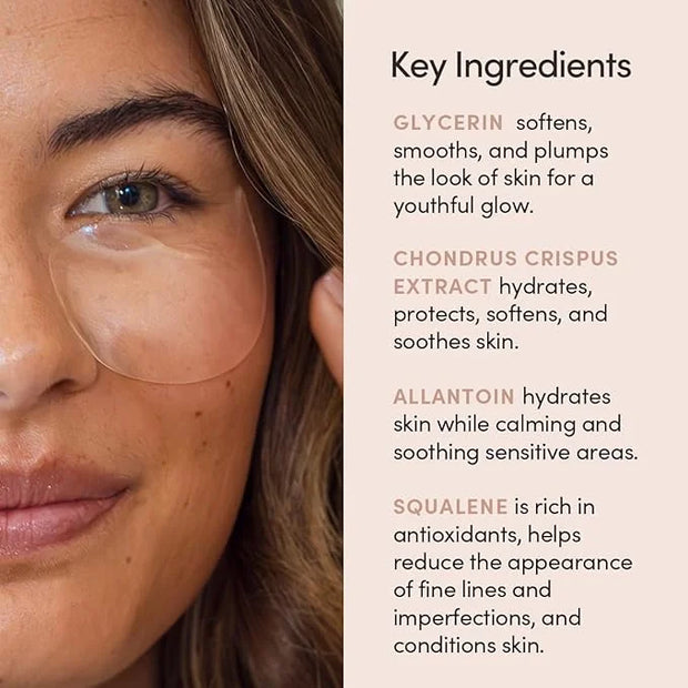 Eye Masks - Softening and Smoothing Under Eye Masks - All Skin Types, Vegan, Cruelty Free, Fragrance Free, 30 Count - Prod...