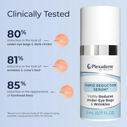Plexaderm Rapid Reduction Eye Serum - Visibly Reduces Under-Eye Bags, Wrinkles, Dark Circles, Fine Lines & Crow's Feet Ins...