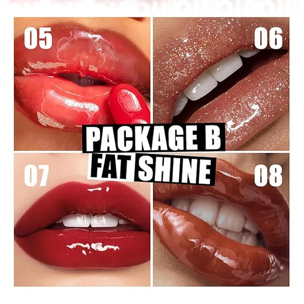 Hydrating Lip Oil, Big Brush Head Glaze Shiny Transparent Glow Oil, Nourishing & Non-sticky Long Lasting Fresh Clear Smoot...