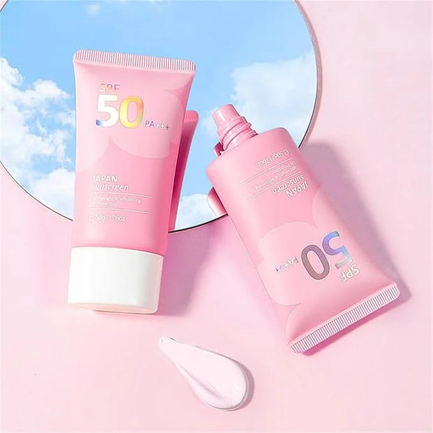 Japan Sunscreen SPF 50 Bloqueador Solar Japones Sunscreen for Face Japanese Sunscreen SPF PA+++ Rosada Sunscreen Essence C...