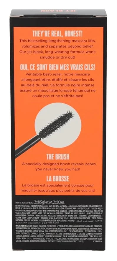 Benefit Cosmetics They're Real Beyond Mascara Duo Set Black, 0.3 Ounce (Pack of 2) - Product Image