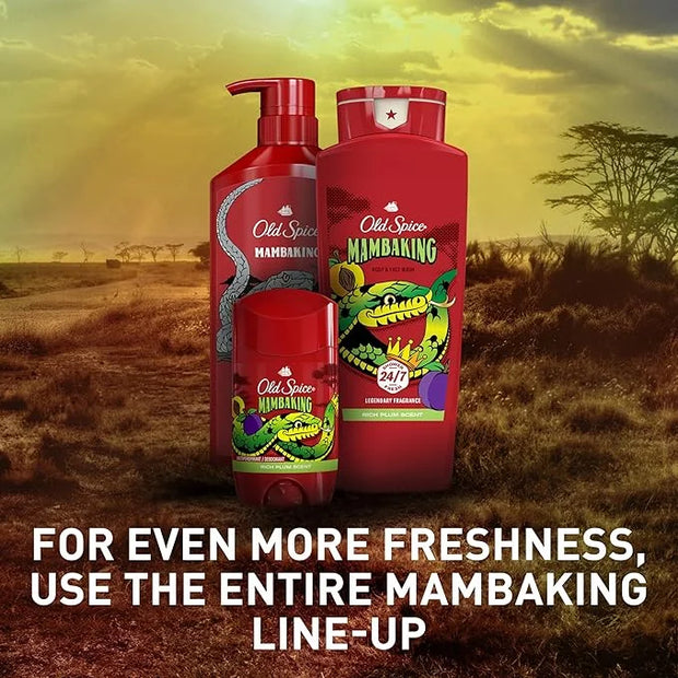 Old Spice Aluminum Free Deodorant for Men, 24/7 Odor Protection, 24/7 Freshness & Lasting Scent, Goes on Clear, MambaKing ...