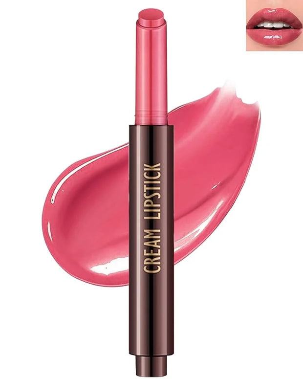 Hydrating Shimmer Lipstick,Moisturizing Jelly Lip Gloss,Shine Pink Red Lipstick Pen, Long Lasting Waterproof Tint Lip Balm...