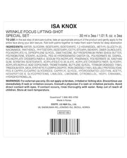 ISA KNOX Wrinkle Focus Shot - Eye Wrinkle Cream Set. Powerful Moisturizer for Fine Lines, Elasticity Strengthening Serum f...