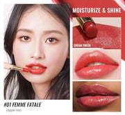 Oulac Moisturizing Shine Lipstick For Women Christmas Set 3PCS, 2 in 1 Tinted Lip Balm for Winter, Hydrated Juicy and Glos...