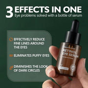 Retinol Eye Serum, Anti-Aging with Hyaluronic Acid Vitamin E Ceramide for Dark Circle, Fine Lines & Under Eye Bags Visibly...