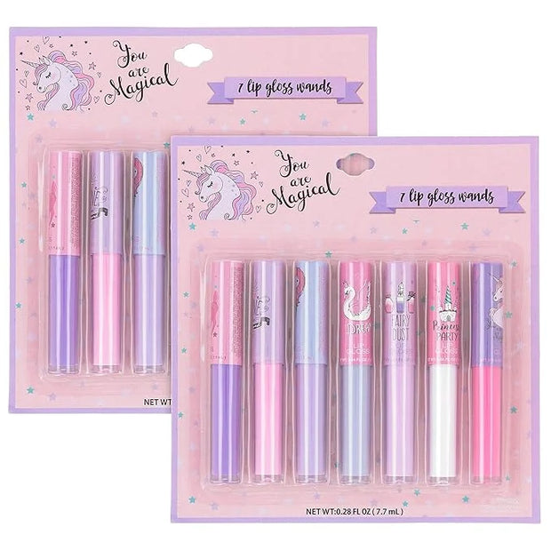 Expressions 14pc Lip Gloss for Girls - Glossy Lip Gloss Tubes | Non Toxic Lip Gloss Set - Unicorn Princess Birthday Party ...
