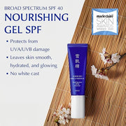 SEKKISEI Herbal UV Defense Gel for Face Broad Spectrum Sunscreen, SPF40, 1 Ounce