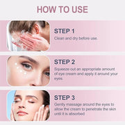 Temporary eye tightening cream, instantly reduces eye bags and dark circles, daily anti-aging, eye cream quickly repairs w...
