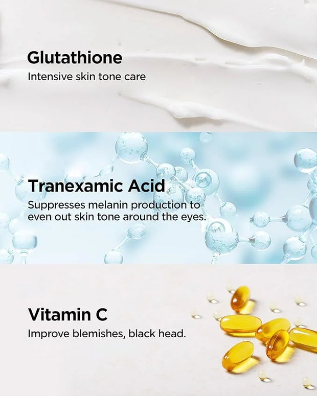 Mary&May Tranexamic Acid + Glutathione Eye Cream - Powerful Antioxidant, Reduces Dark Circles in the Eye, Improve Uneven S...
