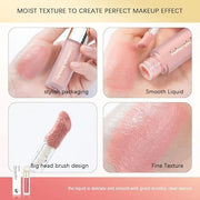 Liquid Blush Stick For Cheeks, Soft Velvet Cream Face Cheek Tint, Natural Matte Pink Red Blush Skin Tint, Waterproof Long ...