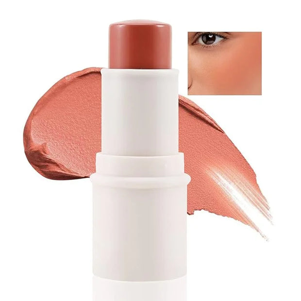 Boobeen Cream Blush stick, Multi Face Blush for Cheek, Lip and Eye, Pigmented Matte Finish for Natural Flush Color, Builda...