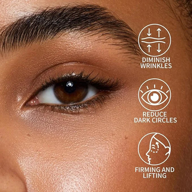 Anti-Aging Caffeine Eye Cream with Metallic Applicator, Eyebag Remover, Under Eye Cream Skin Care Anti-Wrinkles, Fine Line...