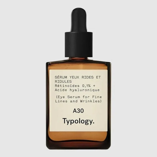 Typology А30 - Eye Serum for Fine Lines and Wrinkles with 0.1% Retinoids + Hyaluronic Acid, 0.5 Fl. Oz - Product Image