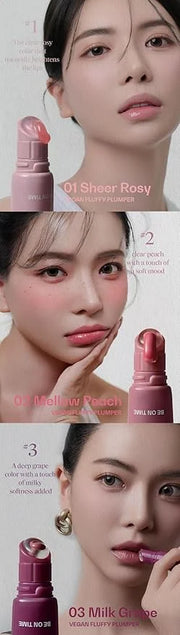 Vegan Fluffy Plumper, 0.35oz (04 BRICK MOCHA), High-Glossy Lip Gloss - Product Image