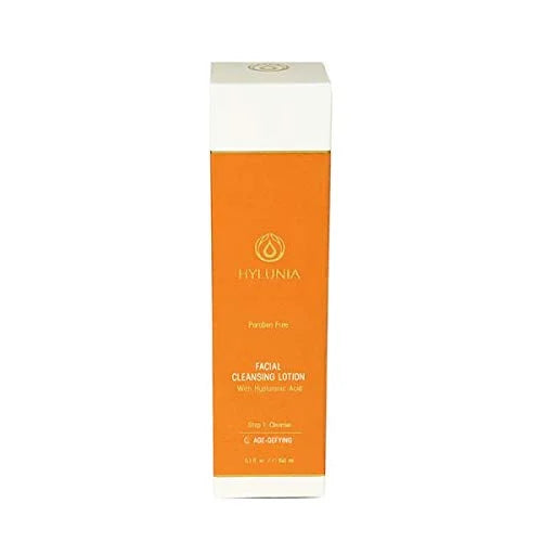 Hylunia Skincare Gentle Cleansing Lotion 5.1 oz with Hyaluronic Acid & Olive Oil Squalene – Hydrating, Non-Drying, pH Bala...